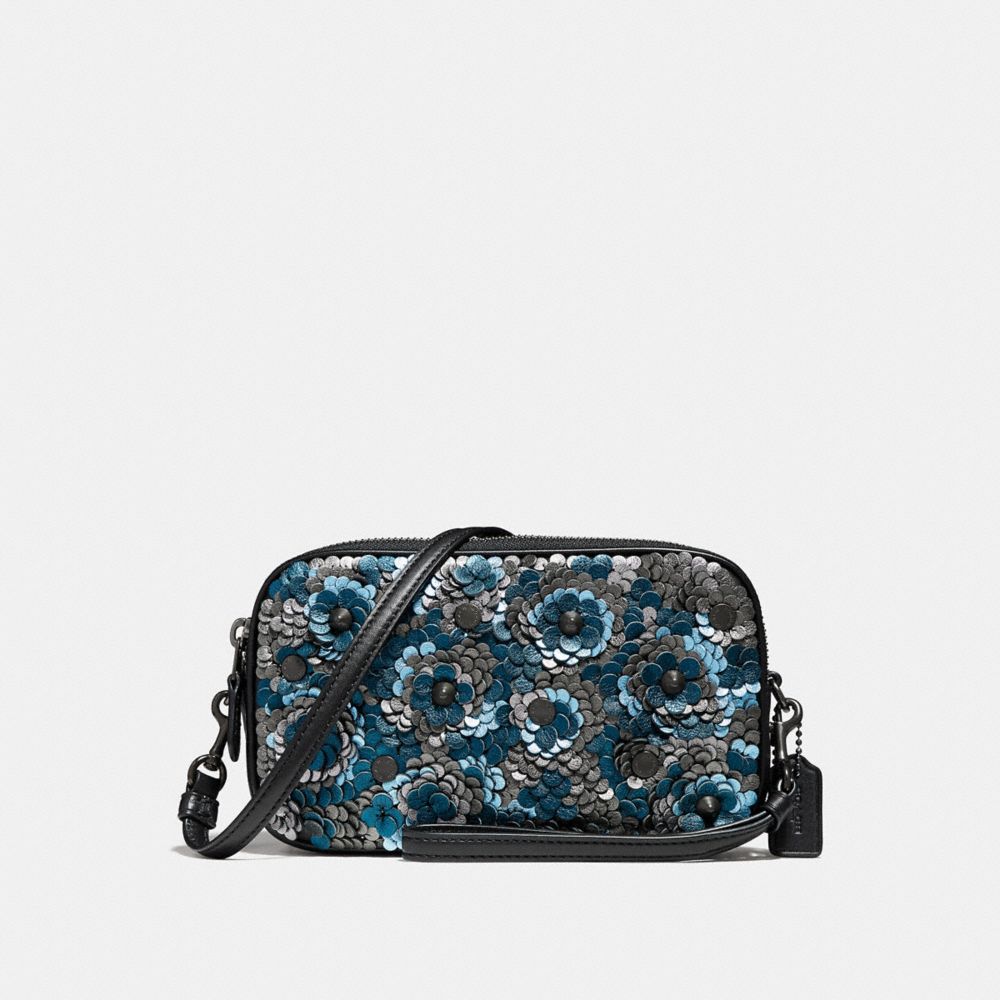 Sadie Crossbody Clutch With Sequins