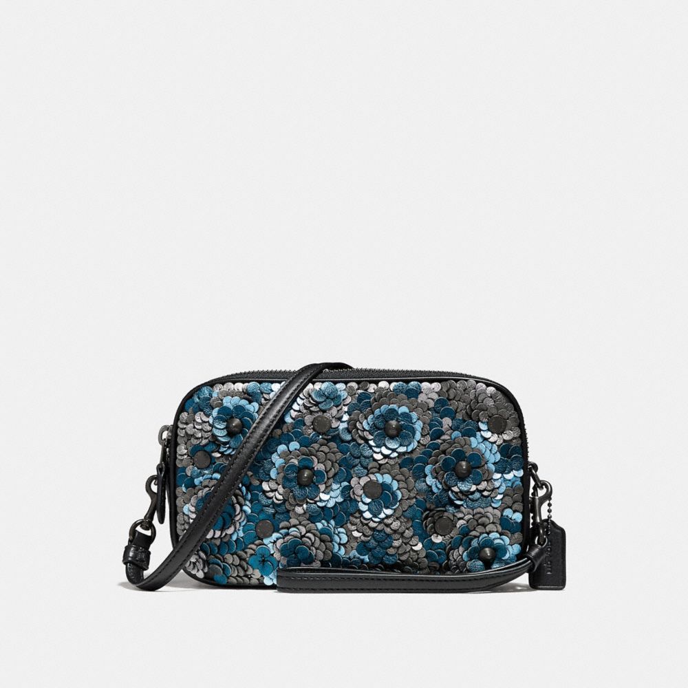 Coach sadie crossbody hot sale clutch black