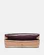 COACH®,SOFT WALLET,Leather,Gold/Beechwood,Inside View,Top View