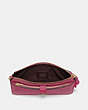 COACH®,NOA POP-UP MESSENGER IN COLORBLOCK,Leather,Mini,Gold/Bright Cherry Multi,Inside View,Top View
