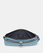 COACH®,NOA POP-UP MESSENGER IN COLORBLOCK,Leather,Mini,Pewter/Granite Azure Multi,Inside View,Top View