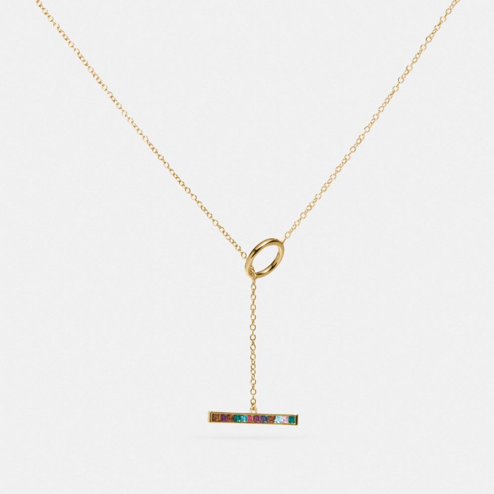 Legacy Rainbow Horizontal Bar Drop Necklace