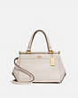 COACH®,GRACE BAG 20,Leather,Medium,Chalk/Light Gold,Front View