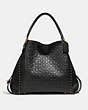 Edie Shoulder Bag 42 In Signature Leather With Rivets