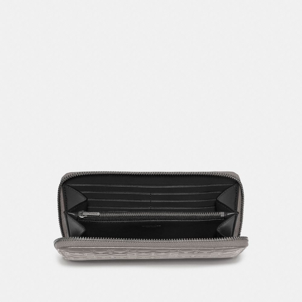 COACH®,Accordion Wallet In Signature Leather,,Inside View,Top View