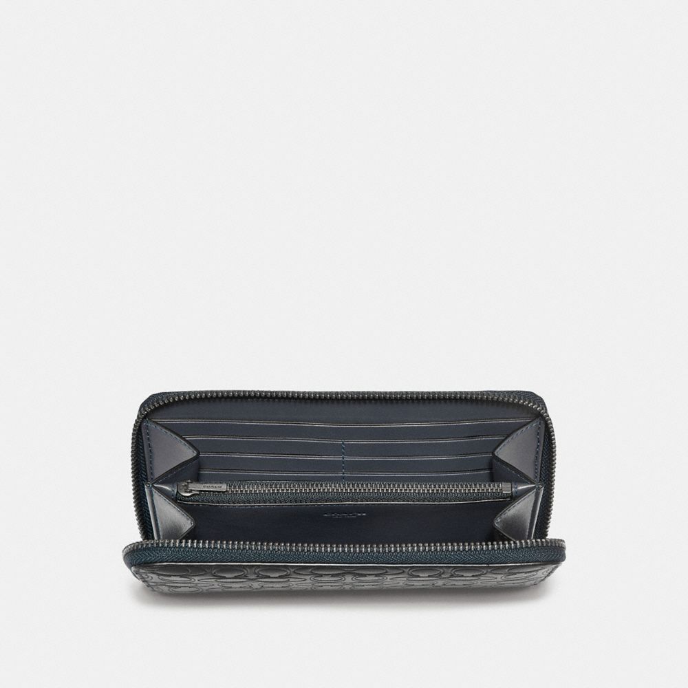 COACH®,Accordion Wallet In Signature Leather,,Inside View,Top View