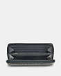 COACH®,ACCORDION WALLET IN SIGNATURE LEATHER,Leather,Midnight,Inside View,Top View
