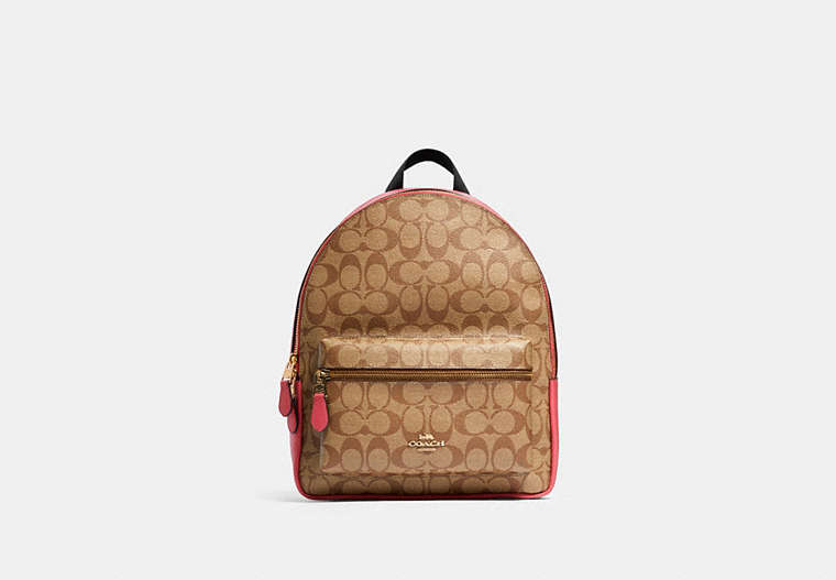 Medium Charlie Backpack In Signature Canvas