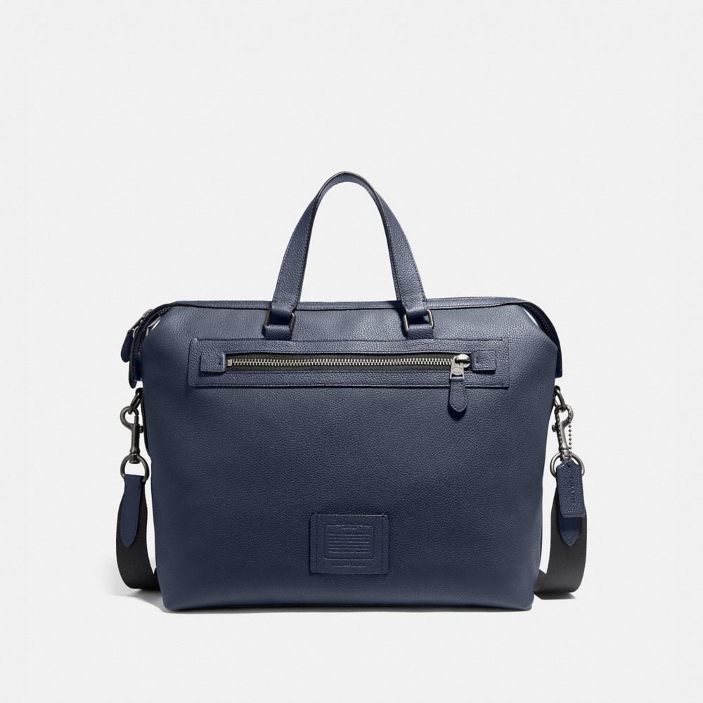 COACH®,ACADEMY HOLDALL,Midnight Navy/Black Copper,Front View