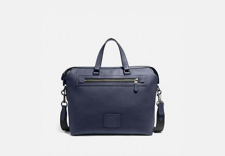 COACH®,ACADEMY HOLDALL,Midnight Navy/Black Copper,Front View