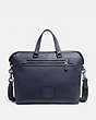 COACH®,ACADEMY HOLDALL,Pebbled Leather,Midnight Navy/Black Copper,Front View