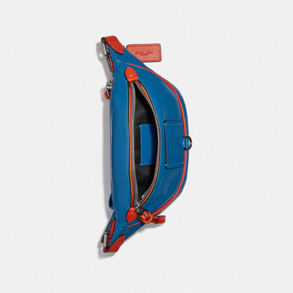 COACH®,Rivington Belt Bag 7 With Varsity Zipper,,Inside View,Top View