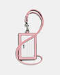 COACH®,ID LANYARD,Leather,Pewter/Aurora,Back View