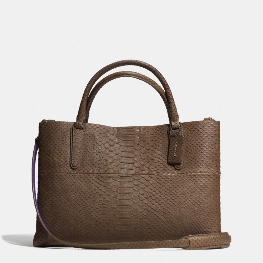 The Soft Borough Bag In Croc Embossed Leather