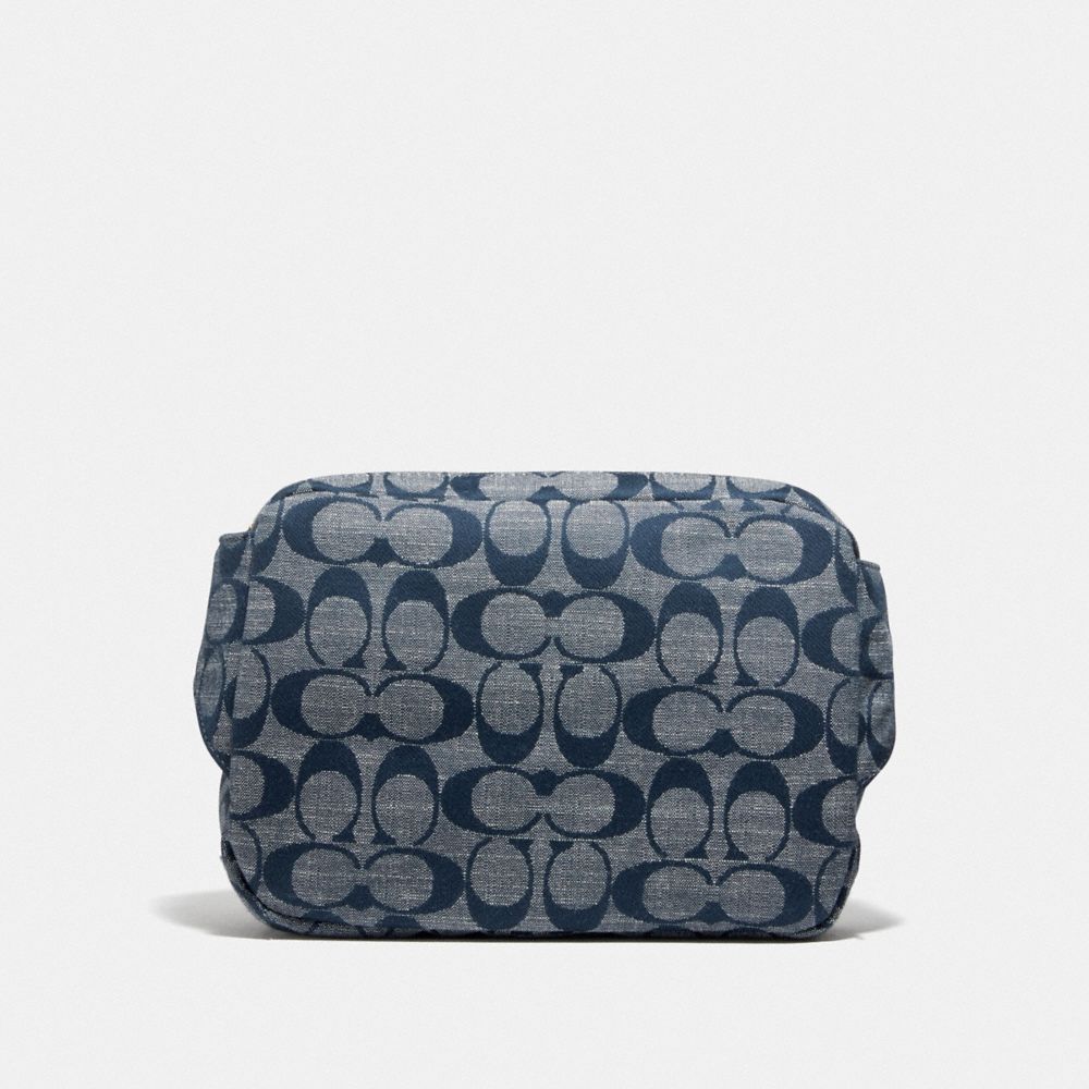 COACH®,Cargo Belt Bag In Signature Chambray,,Back View