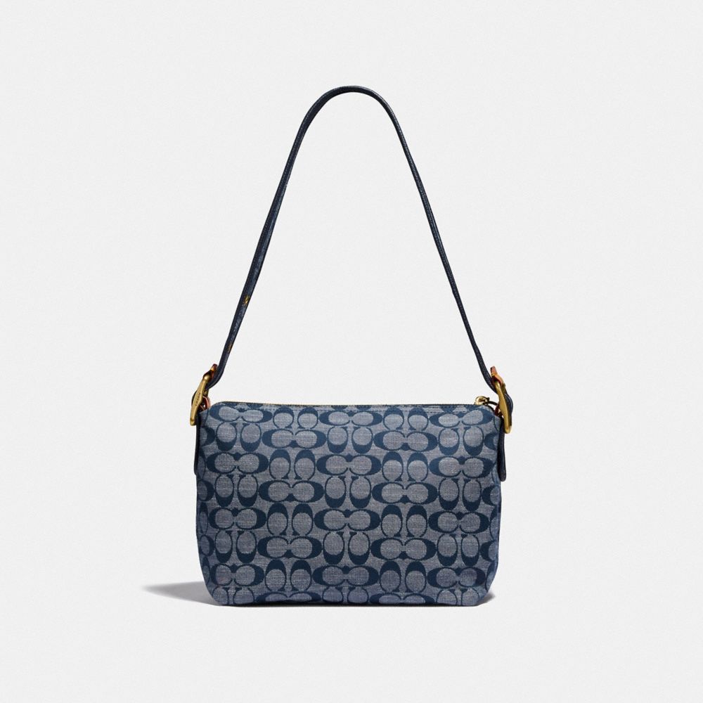 Coach signature chambray cargo shoulder bag sale