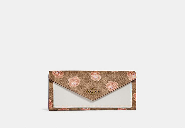 Soft Wallet In Signature Rose Print