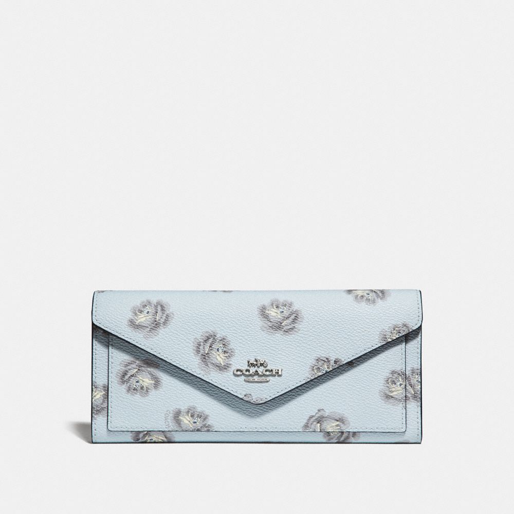 Soft Wallet With Rose Print