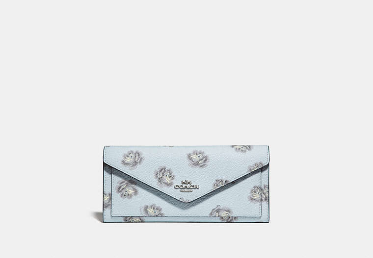 Soft Wallet With Rose Print