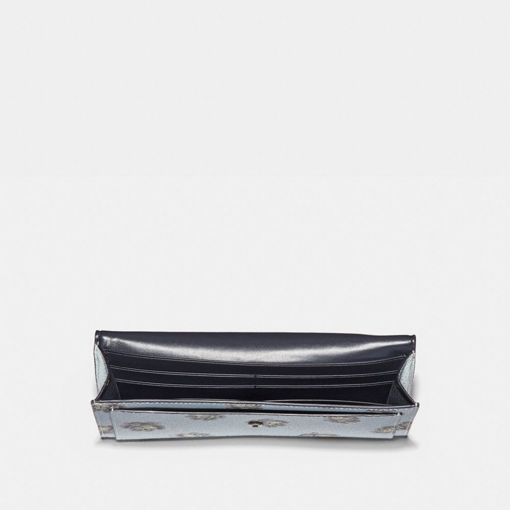 Soft Wallet With Rose Print