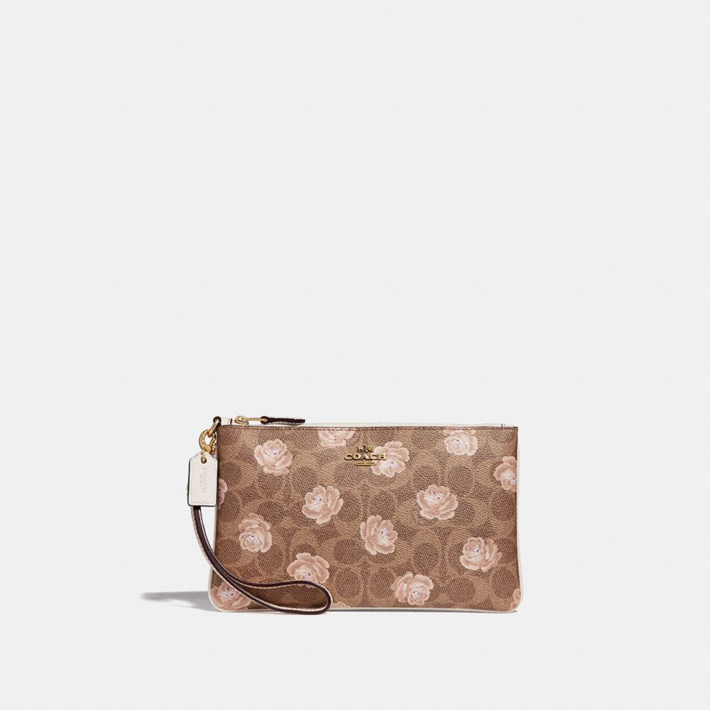 Rose print best sale coach wallet