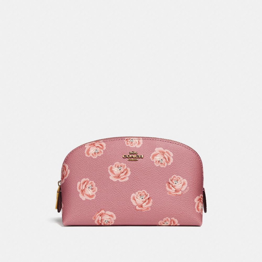 Cosmetic Case 17 With Rose Print