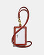 COACH®,ID LANYARD IN COLORBLOCK SIGNATURE CANVAS,Coated Canvas,Brass/Tan/Rust,Back View