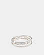 COACH®,CHAIN RING,Sterling Silver,Silver,Front View