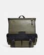 COACH®,SCOUT BACKPACK,Leather,Large,Army Green/Black Copper,Front View