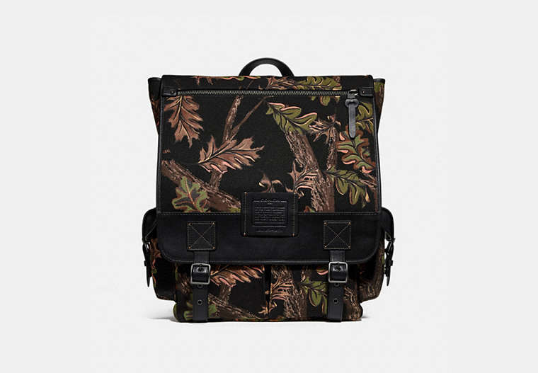 Scout Backpack With Oak Leaf Print