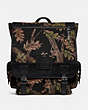COACH®,SCOUT BACKPACK WITH OAK LEAF PRINT,canvas,Large,Black Copper/Black,Front View