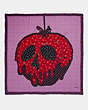 COACH®,DISNEY X COACH POISON APPLE PATCHWORK SCARF,Modal Blend,Red.,Front View