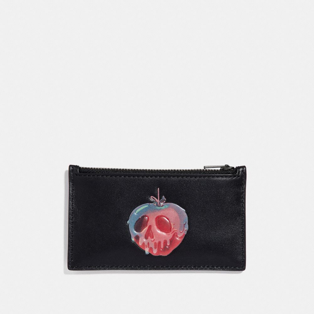 Disney X Coach Zip Card Case With Poison Apple