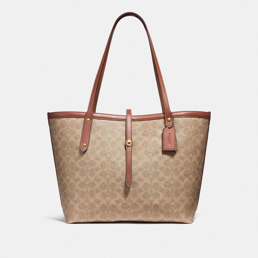 COACH Market Tote In Signature Canvas