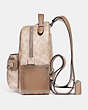 COACH®,CAMPUS BACKPACK 23 IN SIGNATURE CANVAS,pvc,Medium,Light Antique Nickel/Sand Taupe,Angle View