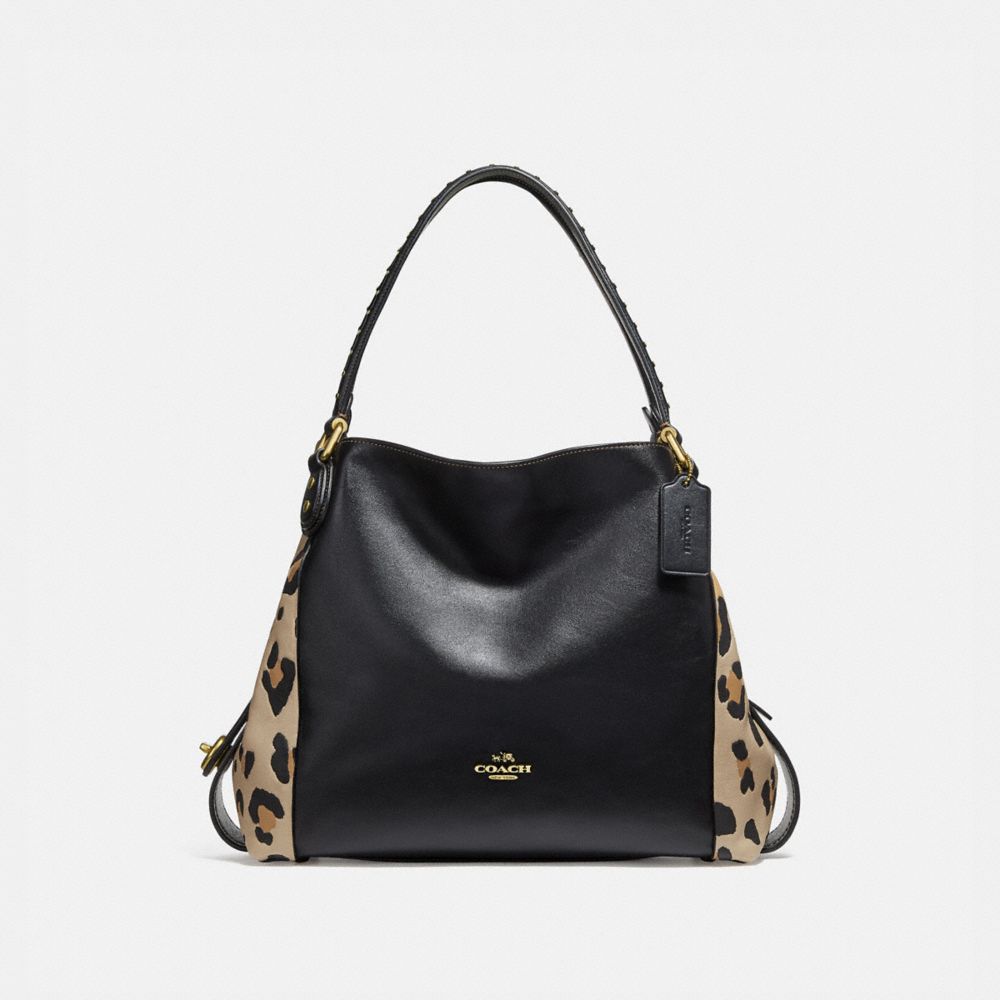 Coach edie leopard on sale