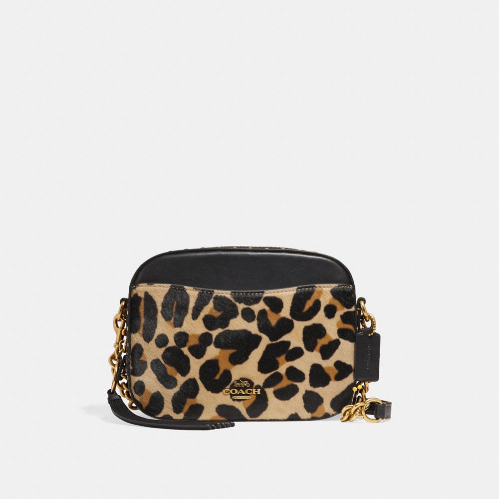 COACH Camera Bag With Leopard Print COACH