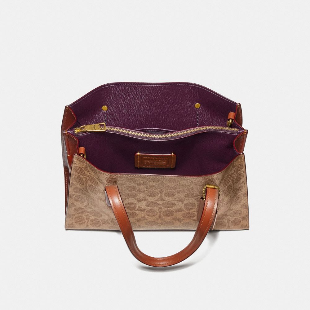 COACH®,Charlie Carryall 28 In Signature Canvas,,Inside View,Top View