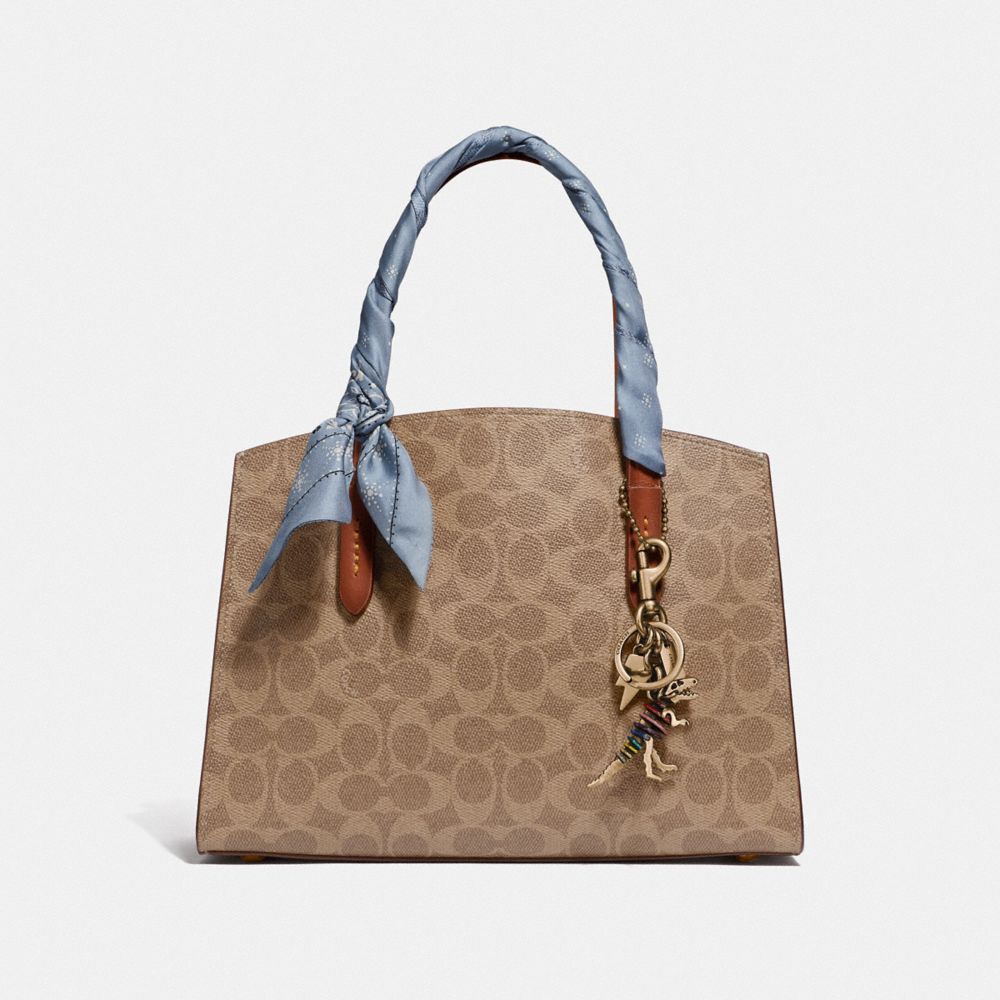 COACH®,Charlie Carryall 28 In Signature Canvas,,Angle View