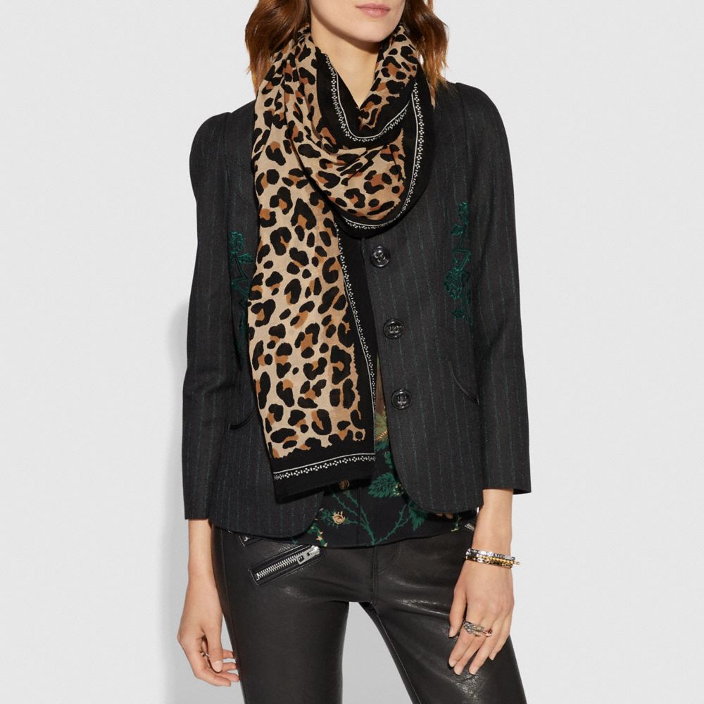 Leopard Print Scarf