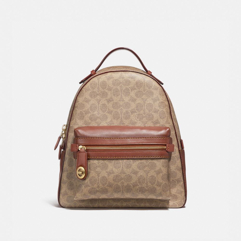 Coach campus backpack on sale 23 in signature canvas