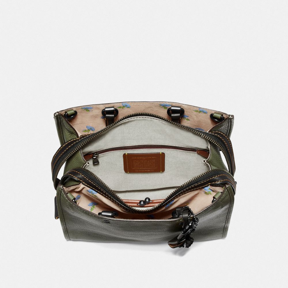 Rogue Bag With Bell Flower Print Interior