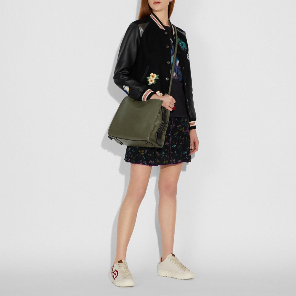 Rogue Bag With Bell Flower Print Interior