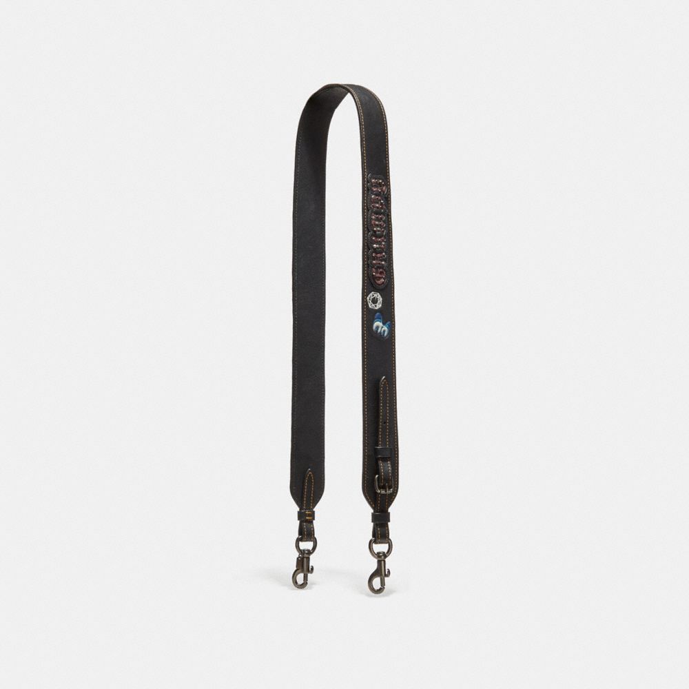 Black coach online strap