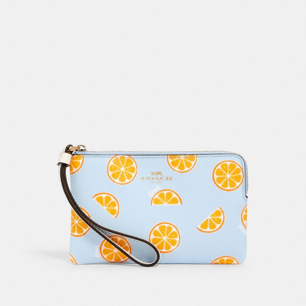 Orange wristlet sale