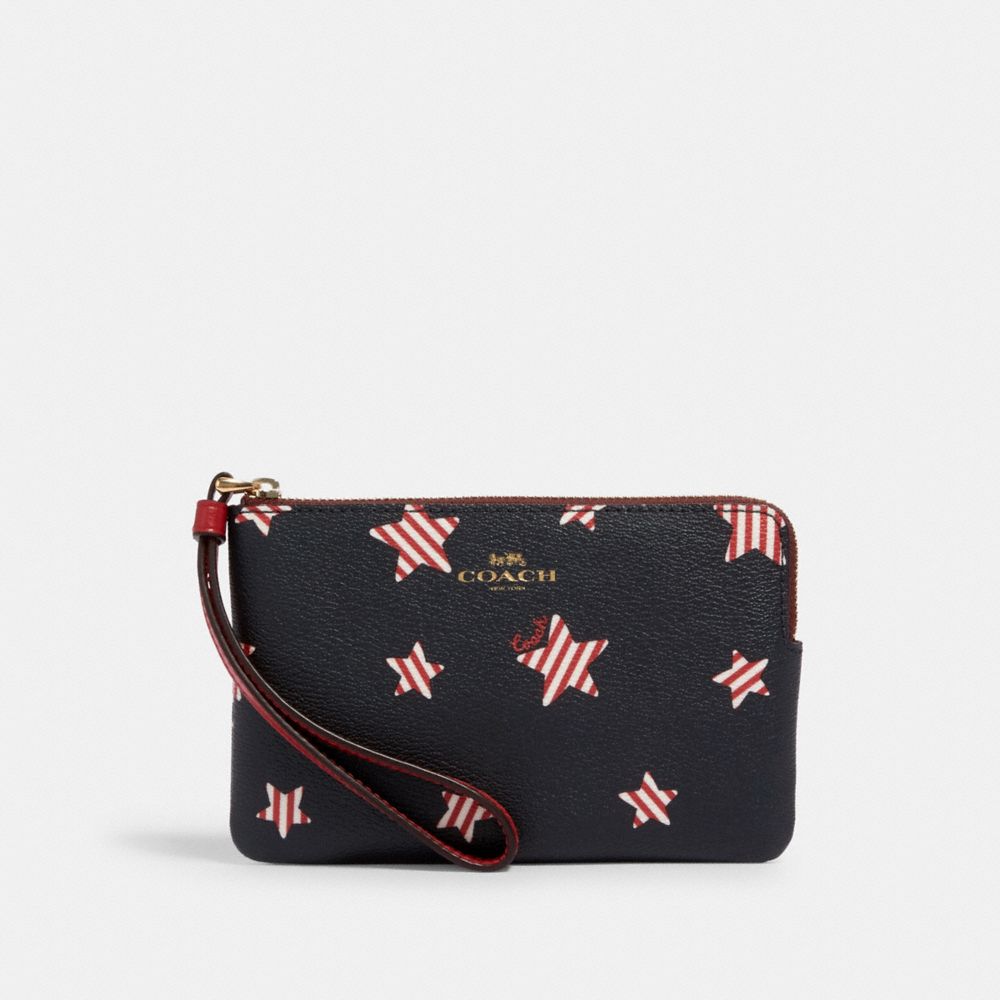 coach americana star print wallet