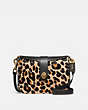 COACH®,PAGE 27 WITH LEOPARD PRINT,Haircalf,Medium,Brass/Leopard,Front View