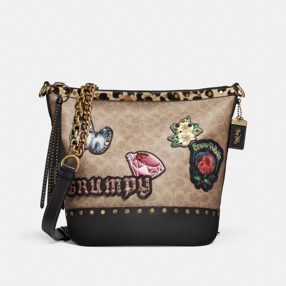 Disney X Coach Duffle In Signature Patchwork COACH