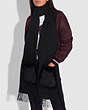 Oversized Muffler With Shearling Pockets