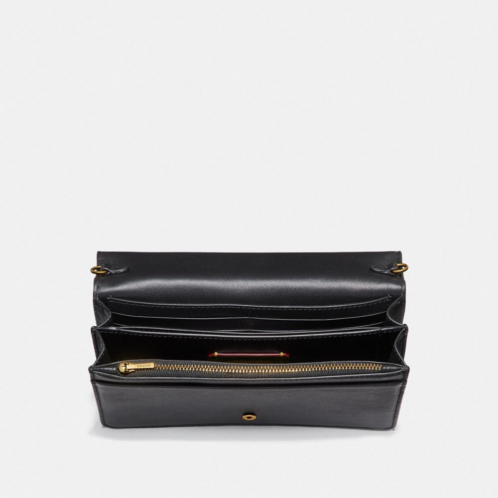 Pochette à chaîne à rabat Callie avec imprimé léopard